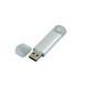 Купить USB-флешка на 64 ГБ.c дополнительным разъемом Micro USB, серебро с нанесением логотипа