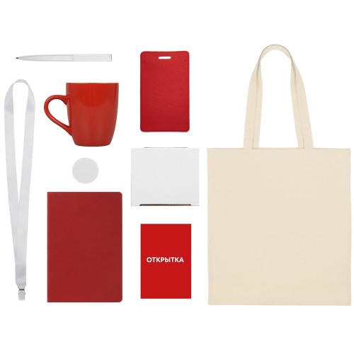 Купить Welcome pack Starter Bundle, красный с нанесением логотипа
