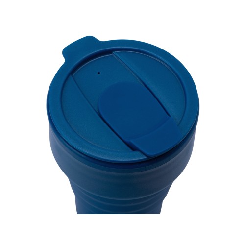 Купить Силиконовый складной стакан GoCup, индиго с нанесением логотипа