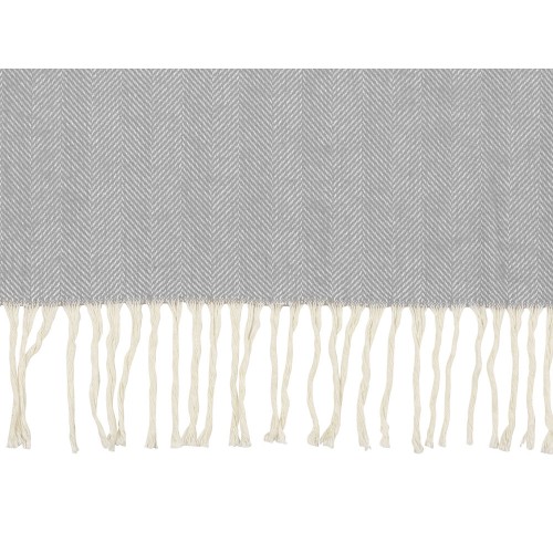 Купить Плед Ёлочка 150х180 см. ПРЕМИУМ (серый однотонное) (Р) с нанесением логотипа