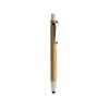 Купить Ручка-стилус шариковая NAGOYA с бамбуковым корпусом, натуральный/бежевый с нанесением логотипа
