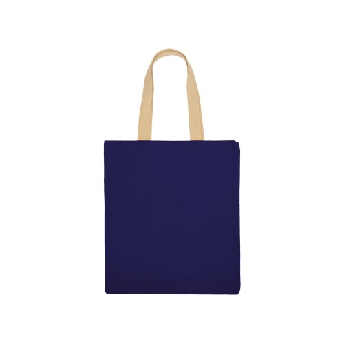 Купить Сумка для шопинга Steady из хлопка с парусиновыми ручками, 260 г/м2, синий (P) с нанесением логотипа