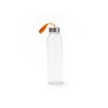 Купить Бутылка стеклянная CAMU в чехле из неопрена, 500 мл, прозрачный/апельсин с нанесением логотипа