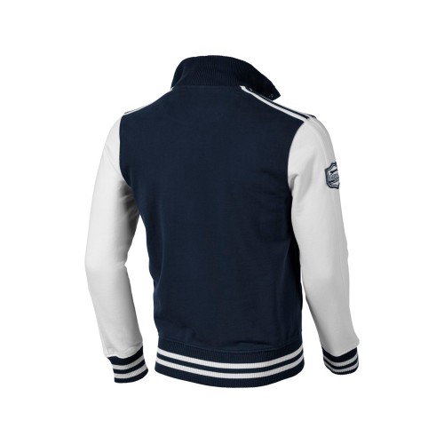 Купить Толстовка Varsity, темно-синий/натуральный белый с нанесением логотипа
