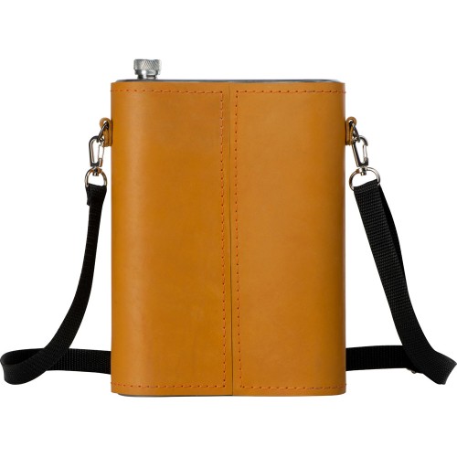 Купить Фляга 511(рыжая кожа), 2л с нанесением логотипа