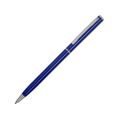 Купить Ручка металлическая шариковая Атриум, синий с нанесением логотипа