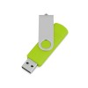 Купить USB/micro USB-флешка 2.0 на 16 Гб Квебек OTG, зеленое яблоко с нанесением логотипа