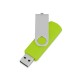 Купить USB/micro USB-флешка 2.0 на 16 Гб Квебек OTG, зеленое яблоко с нанесением логотипа