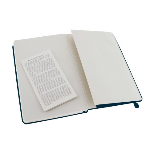 Купить Записная книжка Moleskine Classic (в линейку) в твердой обложке, Large (13х21см), сапфир с нанесением логотипа