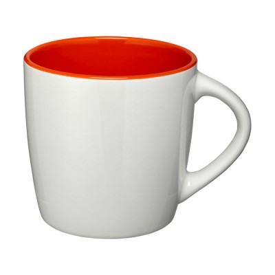 Купить Керамическая чашка Aztec, белый/оранжевый с нанесением