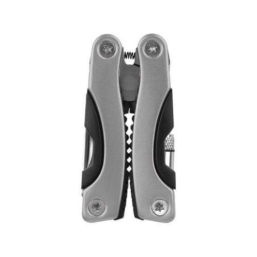 Купить Мультитул Amass со светодиодным фонариком - Серебряный с нанесением логотипа