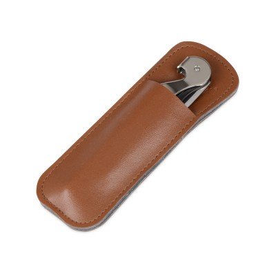 Купить Футляр для штопора из искусственной кожи Corkscrew Case, коричневый с нанесением