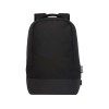Купить Рюкзак Cover из вторичного ПЭТ с противосъемным приспособлением, черный с нанесением логотипа