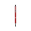 Купить Ручка металлическая шариковая C1 софт-тач, красный с нанесением логотипа