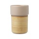 Купить Fika стакан 340 мл с бамбуковым чехлом - бежевый овсяный с нанесением логотипа
