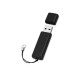 Купить Флеш-карта USB 2.0 16 Gb металлическая с колпачком Borgir, черный с нанесением логотипа