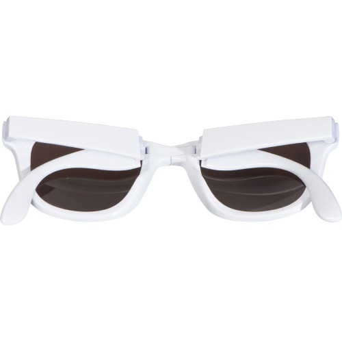 Купить Складные очки с зеркальными линзами Ibiza, белый с нанесением логотипа