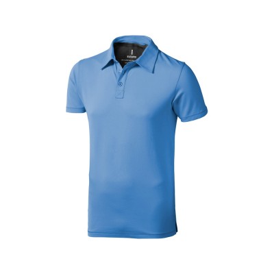 Купить Рубашка поло Markham мужская, голубой/антрацит с нанесением