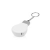 Купить Брелок-рулетка для ключей Лампочка, белый/серебристый с нанесением логотипа