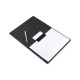 Купить Планшет на магнитах с крышкой из экокожи Favor, черный с нанесением логотипа