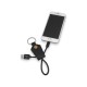 Купить Кабель-брелок USB-Lightning Pelle, черный с нанесением логотипа