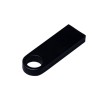 Купить USB 2.0-флешка на 8 Гб с мини чипом и круглым отверстием, черный с нанесением логотипа