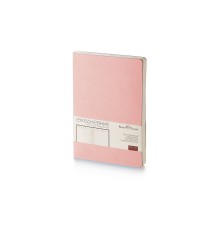 Ежедневник А5 недатированный Megapolis Velvet Flex, розовый powder