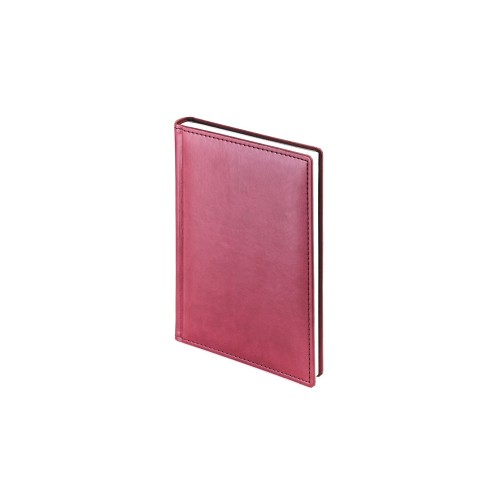 Купить Ежедневник недатированный А5 Velvet, бордовый с нанесением логотипа