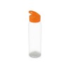 Купить Бутылка для воды Plain 2 630 мл, прозрачный/оранжевый с нанесением логотипа