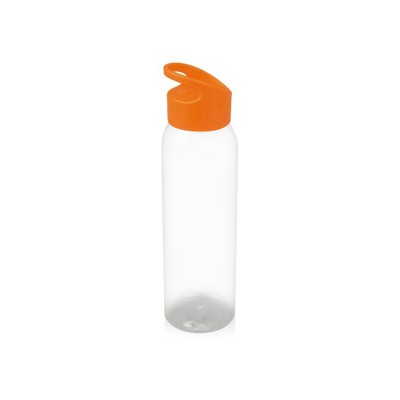 Купить Бутылка для воды Plain 2 630 мл, прозрачный/оранжевый с нанесением логотипа