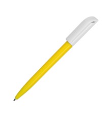 Ручка пластиковая шариковая Миллениум Color BRL, желтый/белый