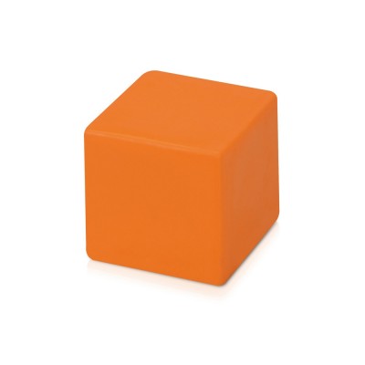 Купить Антистресс Куб, оранжевый (Р) с нанесением