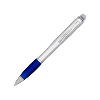 Купить Nash серебряная ручка с цветным элементом, синий с нанесением