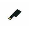 Купить USB-флешка на 64 ГБ в виде пластиковой карточки, черный с нанесением логотипа