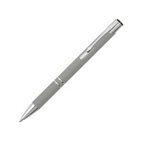 Ручка металлическая шариковая C1 софт-тач, серый