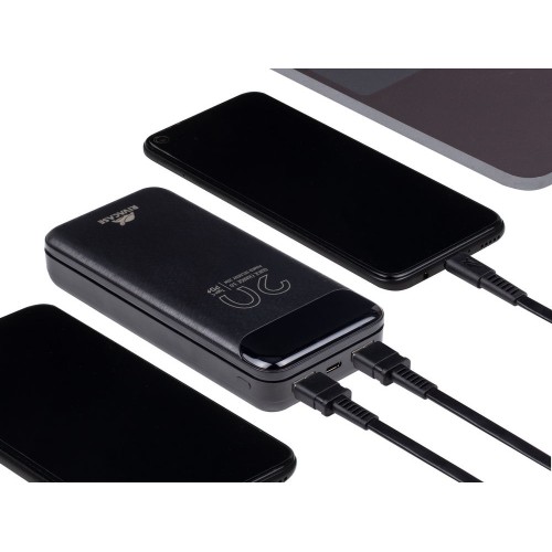 Купить RIVACASE VA2582 (20 000mAh), QC/PD 22.5W внешний аккумулятор с дисплеем, черный /24 с нанесением логотипа