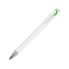 Купить Ручка шариковая Локи, белый/зеленое яблоко с нанесением логотипа