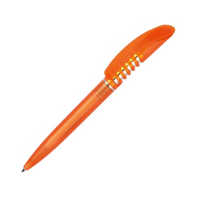 Купить Ручка шариковая Серпантин оранжевая с нанесением