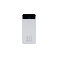 RIVACASE VA2540 (10 000mAh), QC/PD 20W внешний аккумулятор с дисплеем, белый 12/48