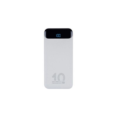 Купить RIVACASE VA2540 (10 000mAh), QC/PD 20W внешний аккумулятор с дисплеем, белый 12/48 с нанесением