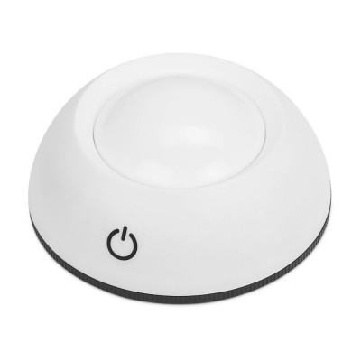 Купить Мини-светильник с сенсорным управлением Orbit, белый/черный с нанесением