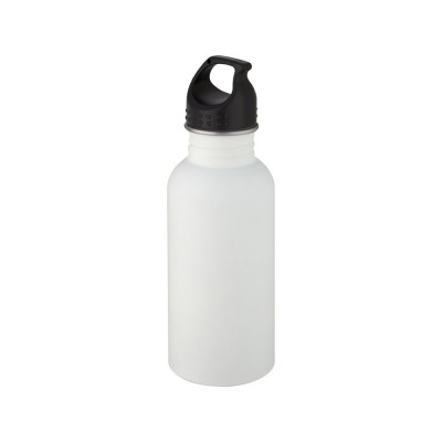 Купить Luca, спортивная бутылка из нержавеющей стали объемом 500 мл, белый с нанесением логотипа