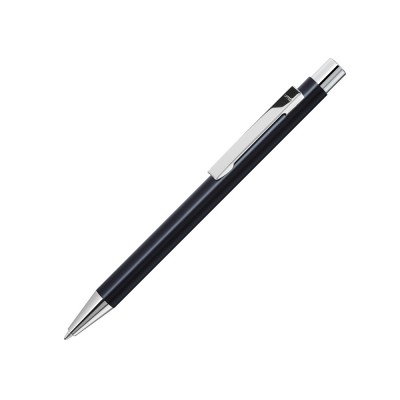 Купить Ручка шариковая металлическая Straight SI, черный с нанесением логотипа