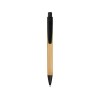 Купить Ручка шариковая Borneo из бамбука, черный, черные чернила с нанесением логотипа
