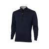 Купить Пуловер Set с застежкой на четверть длины, т.синий/серый с нанесением логотипа