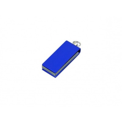 Купить Флешка с мини чипом, минимальный размер, цветной корпус, 16 Гб, синий с нанесением