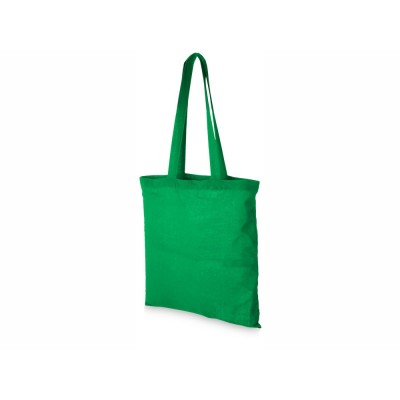 Купить Сумка хлопковая Carolina, светло-зеленый с нанесением логотипа