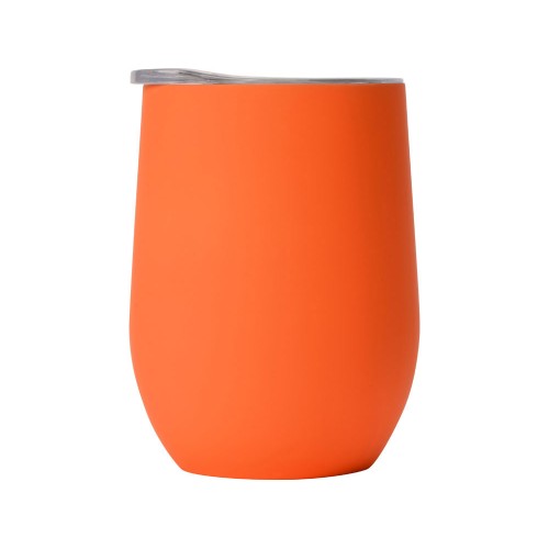 Купить Термокружка Vacuum mug C1, soft touch, 370мл, оранжевый с нанесением логотипа