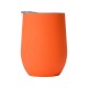 Купить Термокружка Vacuum mug C1, soft touch, 370мл, оранжевый с нанесением логотипа