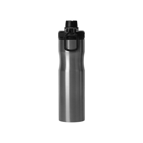 Купить Бутылка для воды Supply Waterline, нерж сталь, 850 мл, серебристый/черный с нанесением логотипа